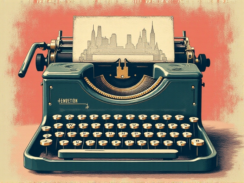 A vibrant collection of marketing materials for a typewriter convention, including posters, flyers, and social media graphics. The designs feature vintage typewriter illustrations, bold typography, and a retro color palette.